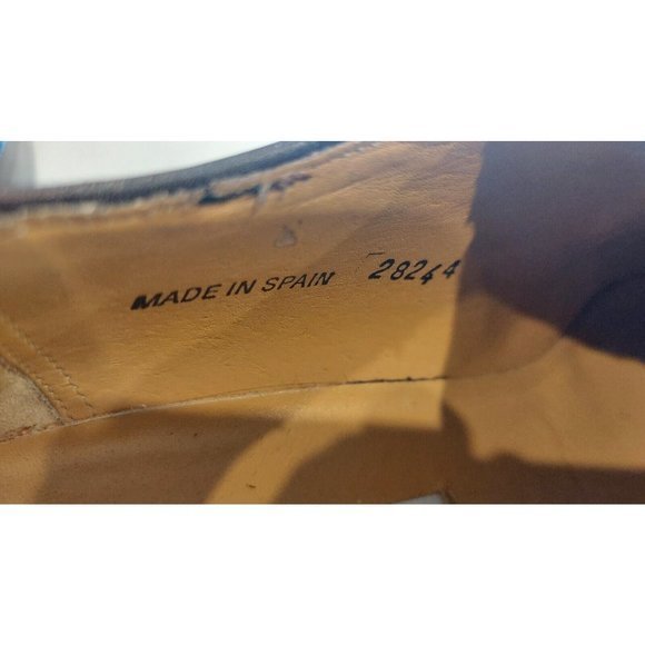 MEZLAN Napoli  Brown Leather Cap Toe Oxford Dress Shoes Mens Size‎ 9.5B - Picture 10 of 13